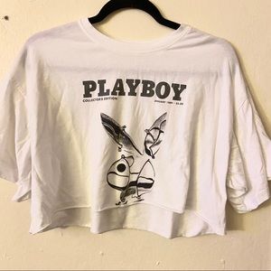 Missguided x Playboy cropped tee
